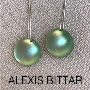Alexis Bittar Vintage Dome Lucite 💚Earrings EUC